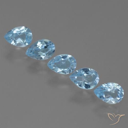 2.73ctw Natürlicher Himmerlblau Topas, Birnenform, VS
