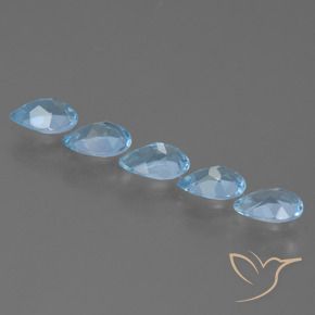 2.28 ct natürliche Himmerlblau Topas-Edelsteine, Birnenform, VS