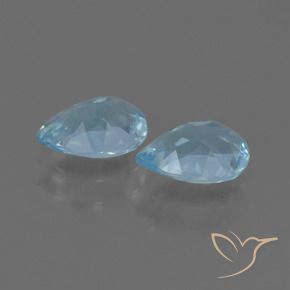 1.71 ct natürliche Himmerlblau Topas-Edelsteine, Birnenform, VS