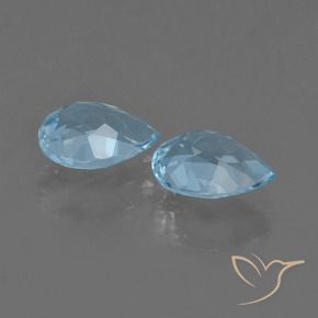 1.66 ct natürliche Himmerlblau Topas-Edelsteine, Birnenform, VS