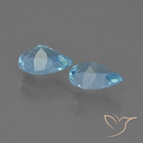 1.49 ct natürliche Swiss Blue Topas-Edelsteine, Birnenform, VS