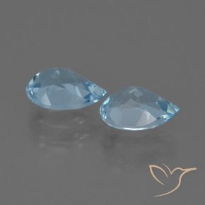 1.69 ct natürliche Himmerlblau Topas-Edelsteine, Birnenform, VVS