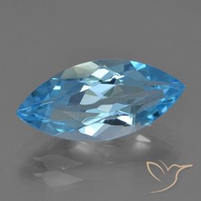 9,17 ctw natürlicher Swiss Blue Topas, Marquise, VVS-VS