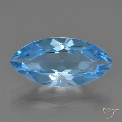 3.56ct Natürlicher Swiss Blue Topas, Marquise, VS