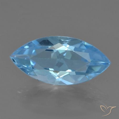 3.78ct Natürlicher Swiss Blue Topas, Marquise, VS