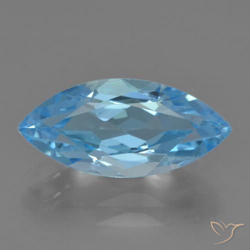 3.62ct Natürlicher Swiss Blue Topas, Marquise, VVS-VS