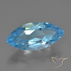 9,17 ctw natürlicher Swiss Blue Topas, Marquise, VVS-VS