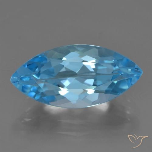 4.28ct Natürlicher Swiss Blue Topas, Marquise, VS