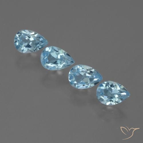 2.29ctw Natürlicher Himmerlblau Topas, Birnenform, VS