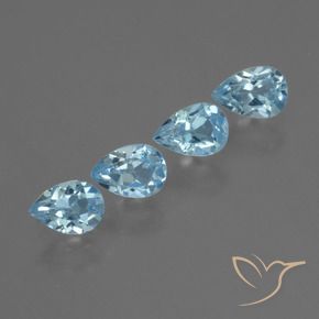 2.29 ct natürliche Himmerlblau Topas-Edelsteine, Birnenform, VS