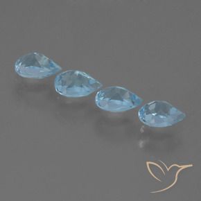 2.29 ct natürliche Himmerlblau Topas-Edelsteine, Birnenform, VS