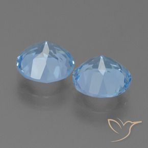 4,75 ct natürliche blauer Topas-Edelsteine, Rundschliff, VS