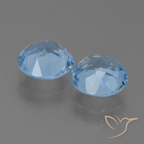 4.81 ct natürliche Himmerlblau Topas-Edelsteine, Runden, VVS-VS