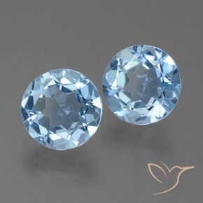 4.67 ct natürliche Himmerlblau Topas-Edelsteine, Runden, VS