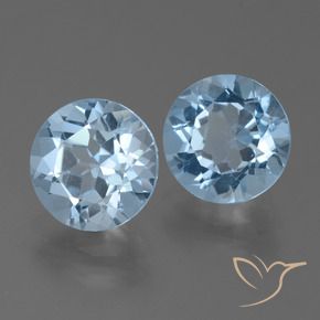 4.96 ct natürliche Himmerlblau Topas-Edelsteine, Runden, VS