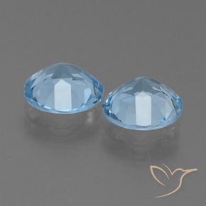 4.17 ct natürliche Himmerlblau Topas-Edelsteine, Runden, VS