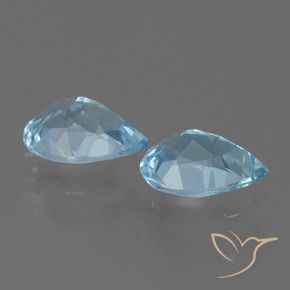 1.61 ct natürliche Himmerlblau Topas-Edelsteine, Birnenform, VVS