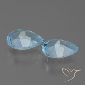1.50 ct natürliche Himmerlblau Topas-Edelsteine, Birnenform, VVS-VS