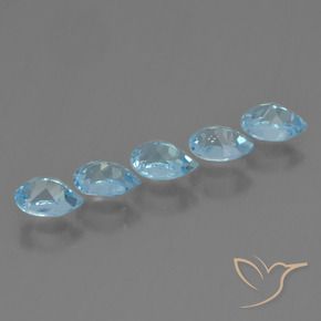 2.91 ct natürliche Himmerlblau Topas-Edelsteine, Birnenform, VS