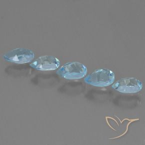 2.94 ct natürliche Himmerlblau Topas-Edelsteine, Birnenform, VS