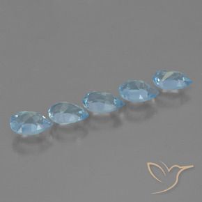 2.27 ct natürliche Himmerlblau Topas-Edelsteine, Birnenform, VS