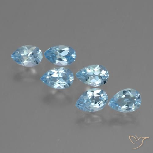 2.80ctw Natürlicher Himmerlblau Topas, Birnenform, VS