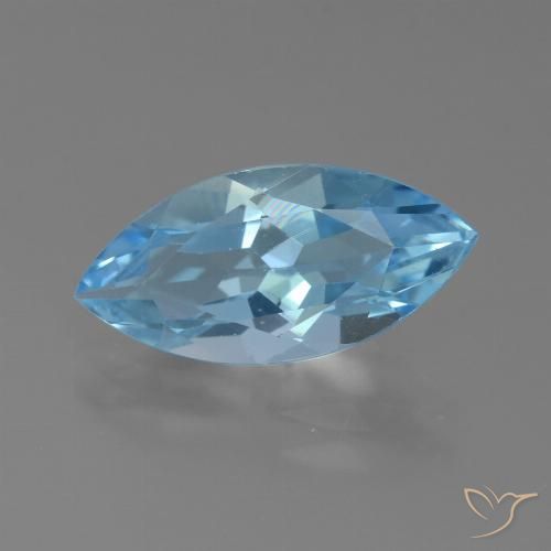 3.87ct Natürlicher Swiss Blue Topas, Marquise, VS