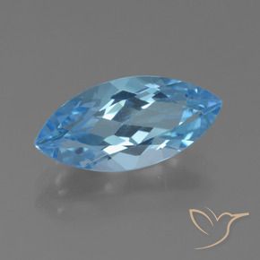 9,17 ctw natürlicher Swiss Blue Topas, Marquise, VS