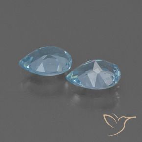 1.60 ct natürliche Himmerlblau Topas-Edelsteine, Birnenform, VVS-VS