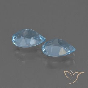 1.65 ct natürliche Swiss Blue Topas-Edelsteine, Birnenform, VVS-VS