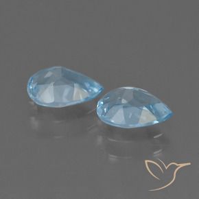 1.61 ct natürliche Himmerlblau Topas-Edelsteine, Birnenform, VVS-VS