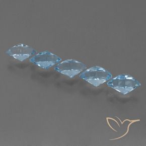 3.63 ct natürliche Swiss Blue Topas-Edelsteine, Fantasie, VVS-VS