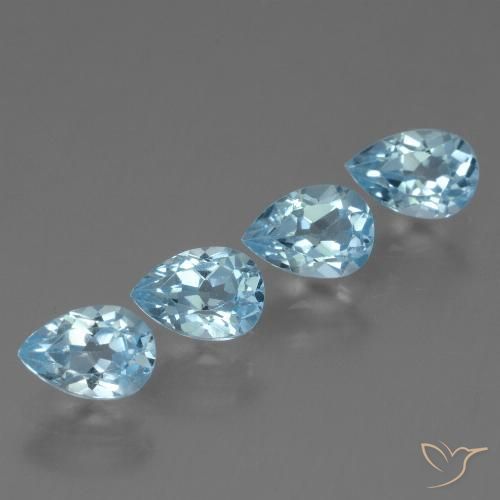 2.48ctw Natürlicher Himmerlblau Topas, Birnenform, VS