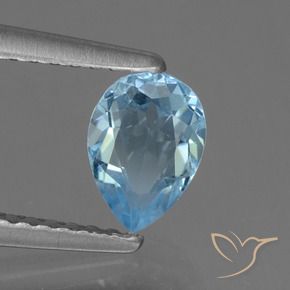9,17 ctw natürlicher Swiss Blue Topas, Birnenform, VVS-VS