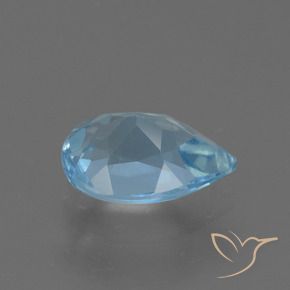 9,17 ctw natürlicher Himmerlblau Topas, Birnenform, VS