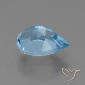 9,17 ctw natürlicher Swiss Blue Topas, Birnenform, VS