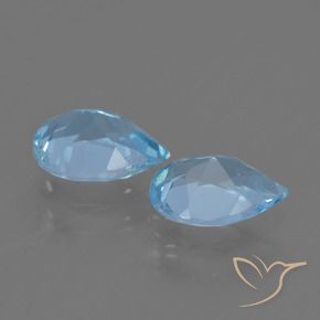 1.59 ct natürliche Himmerlblau Topas-Edelsteine, Birnenform, VS