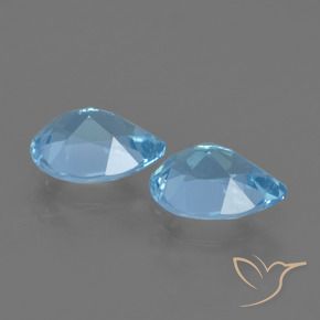 1.66 ct natürliche Himmerlblau Topas-Edelsteine, Birnenform, VS