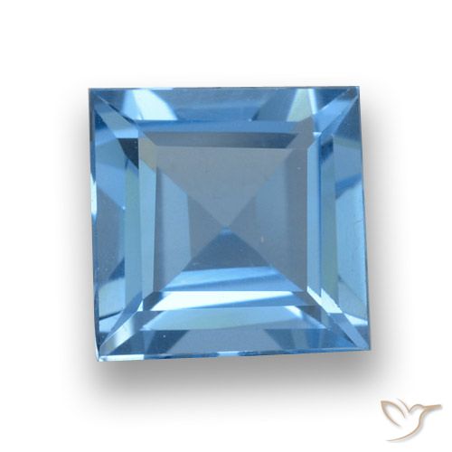 1.86ct Natürlicher Swiss Blue Topas, Quadrat, VVS-VS