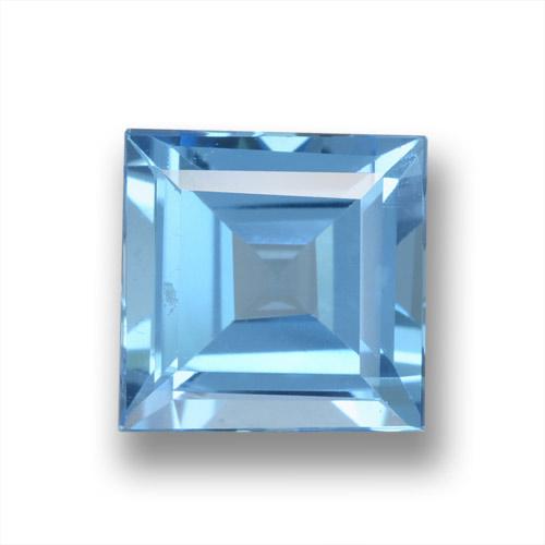 1.86ct Natürlicher Swiss Blue Topas, Quadrat, VVS-VS