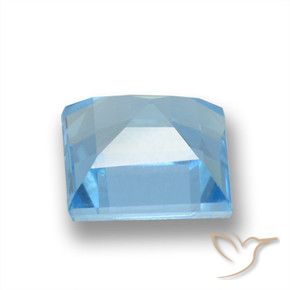 9,17 ctw natürlicher Swiss Blue Topas, Quadrat, VVS-VS