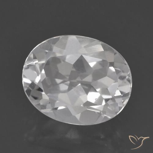 3.25ct Natürlicher Weiß Topas, Oval, VVS-VS