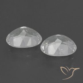 6.12 ct natürliche Weiß Topas-Edelsteine, Oval, VVS-VS