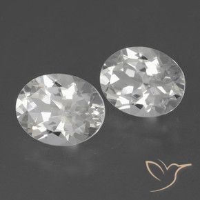 5.79 ct natürliche Weiß Topas-Edelsteine, Oval, VVS-VS
