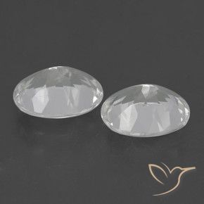 5.79 ct natürliche Weiß Topas-Edelsteine, Oval, VVS-VS