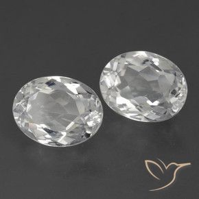 6.70 ct natürliche Weiß Topas-Edelsteine, Oval, VVS-VS