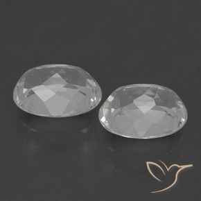6.70 ct natürliche Weiß Topas-Edelsteine, Oval, VVS-VS