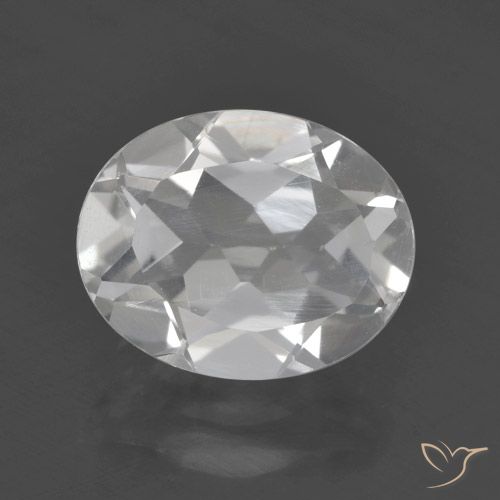 3.01ct Natürlicher Weiß Topas, Oval, VVS-VS