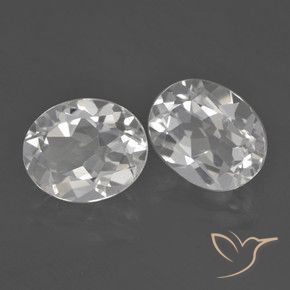 6.08 ct natürliche Weiß Topas-Edelsteine, Oval, VVS-VS