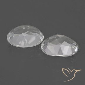 6.08 ct natürliche Weiß Topas-Edelsteine, Oval, VVS-VS